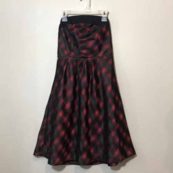 The Limited Black/Red Strapless Dress - Picture 2 of 7